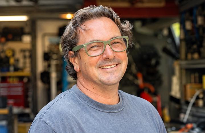 Jason Carlton in a workshop